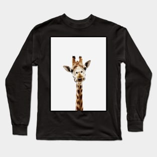 Giraffe print, Nursery art, Giraffe wall art, Animal, Kids room, Modern art, Wall decor Long Sleeve T-Shirt